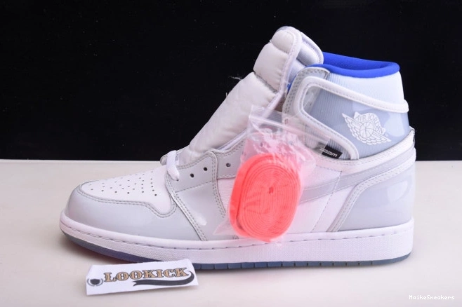 MaikeSneakers Racer Jordan 1 Retro White CK6637-104 High Air Zoom Blue 0813